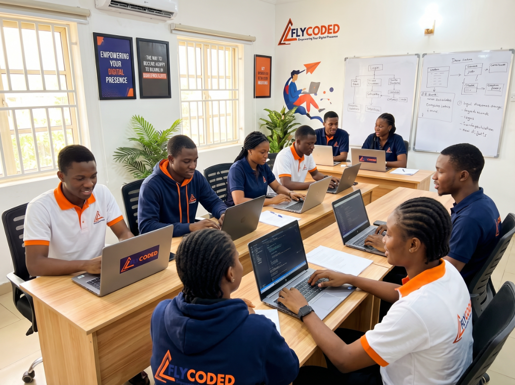Flycoded Team in training session